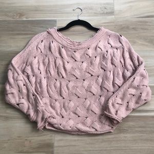 Free people cable knit sweater